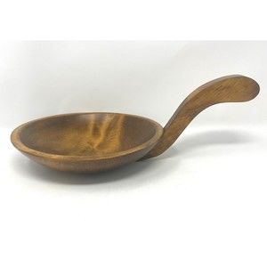 Vintage Woodenware Wood Bowl with Handle Kennedy Bros.